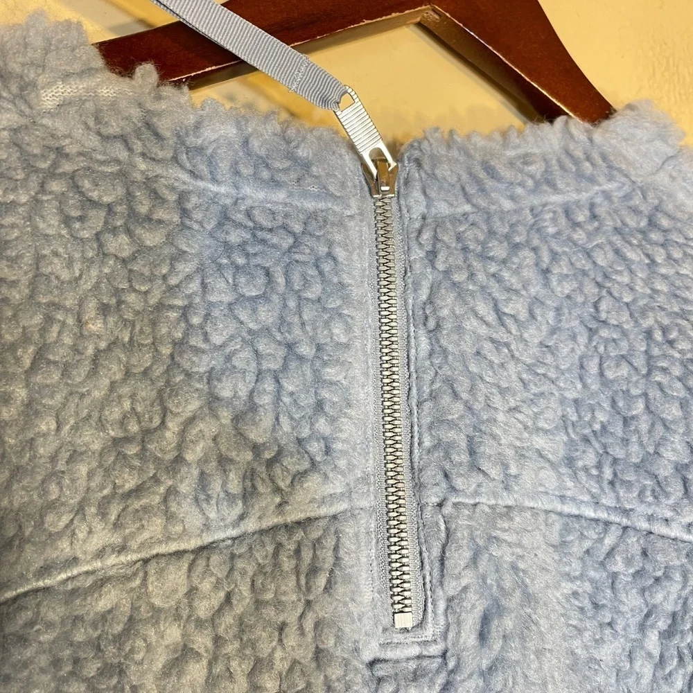Lululemon Light Blue Sherpa Crewneck Pullover